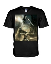 Native American V-Neck T-Shirt tile