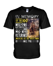 Native American V-Neck T-Shirt tile