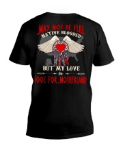 May not be full Native blooded But my loves is 100% Motherland V-Neck T-Shirt tile