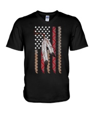 Native American V-Neck T-Shirt tile