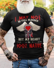 I may not be full blooded But my heart is 100% native Classic T-Shirt apparel-premium-fit-men-tee-lifestyle-front-80