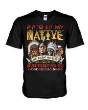 Native American V-Neck T-Shirt tile