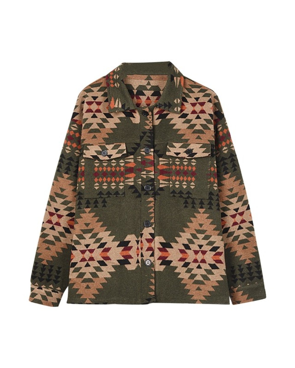 Vintage Jackets Womens Loose Coat Winter Outwear Coats Female 2021 Native American Style template