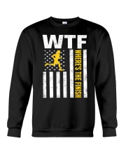 Mens WTF Wheres The Finish Running T-Sh Crewneck Sweatshirt thumbnail