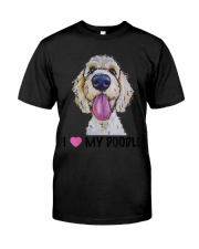 I Love My Doodle Shirt Golden Doodle T-Sh Classic T-Shirt front