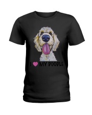 I Love My Doodle Shirt Golden Doodle T-Sh Ladies T-Shirt thumbnail
