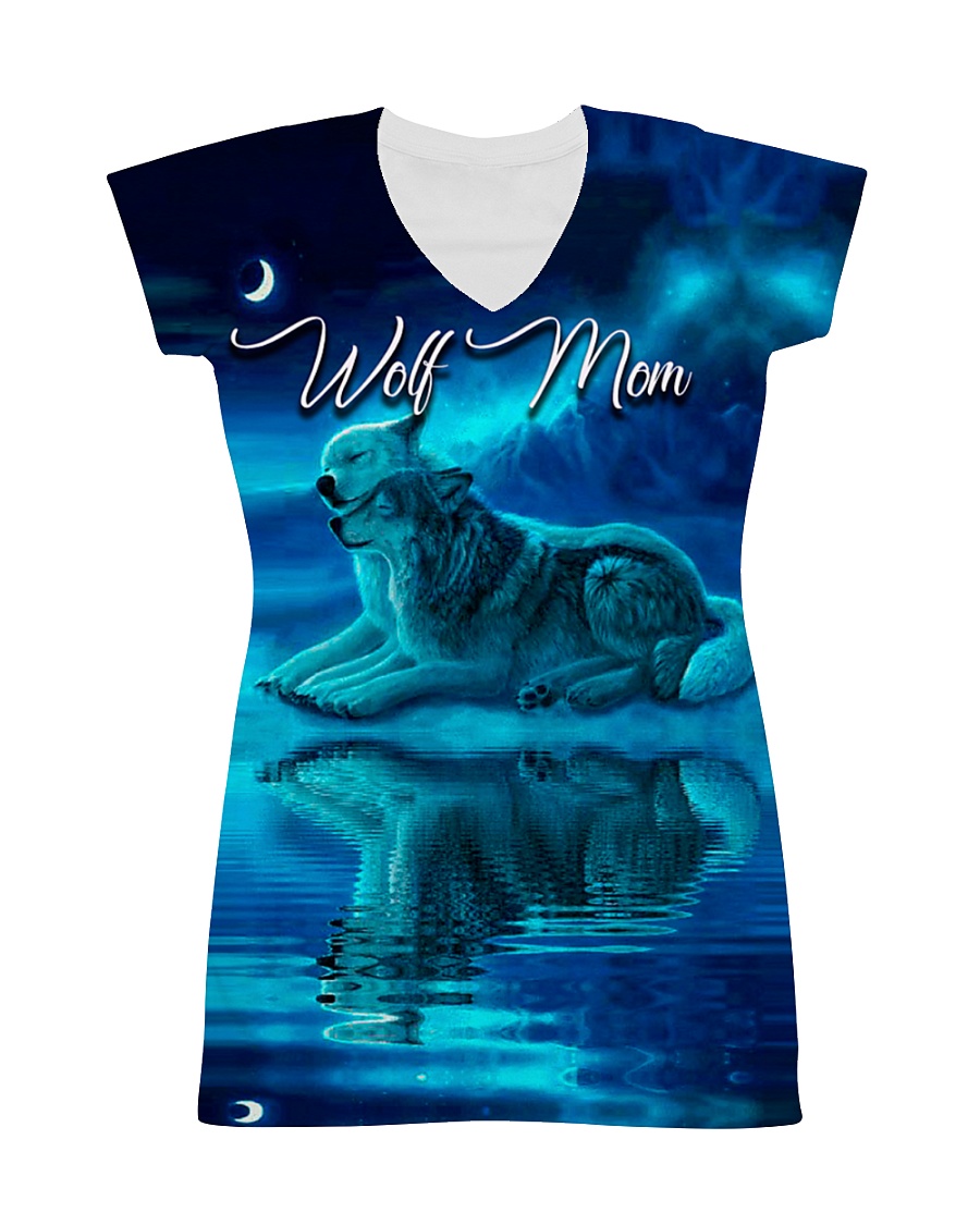 I LOVE WOLF All-over Dress