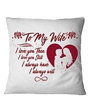TO MY WIFE Square Pillowcase tile