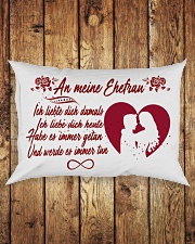 An meine Ehefrau Rectangular Pillowcase aos-pillow-rectangle-front-lifestyle-2