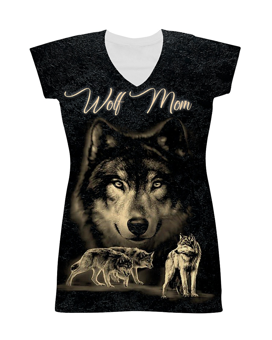 I LOVE WOLF All-over Dress