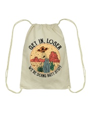 Get In Loser Drawstring Bag tile