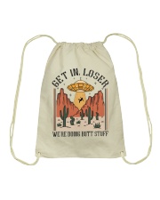 Get In Loser Drawstring Bag tile