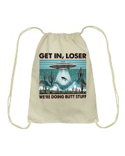 Get In Loser Drawstring Bag tile