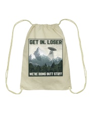 Get In Loser Drawstring Bag tile