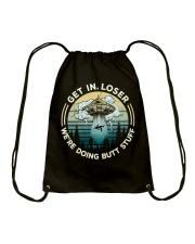 Get In Loser Drawstring Bag tile