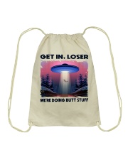 Get In Loser Drawstring Bag tile