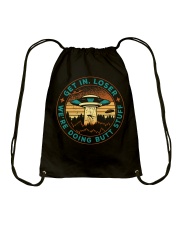 Get In Loser Drawstring Bag tile