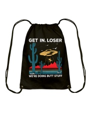 Get In Loser Drawstring Bag tile
