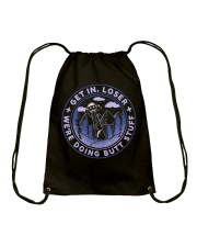 Get In Loser Drawstring Bag tile