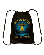 Get In Loser Drawstring Bag tile
