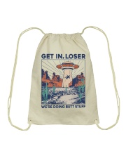 Get In Loser Drawstring Bag tile