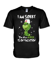I Am Sorry - The Nice Nurse Is On Vacation V-Neck T-Shirt thumbnail