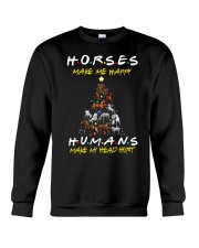 Horses Make Me Happy - Christmas 2019 Crewneck Sweatshirt thumbnail