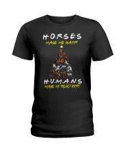 Horses Make Me Happy - Christmas 2019 Ladies T-Shirt thumbnail