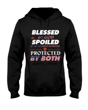 Blessed by God - Spoiled by Veteran husband Hooded Sweatshirt thumbnail