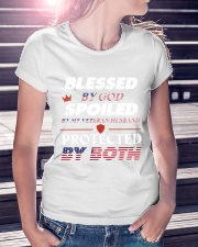 Blessed by God - Spoiled by Veteran husband Ladies T-Shirt lifestyle-women-crewneck-front-7