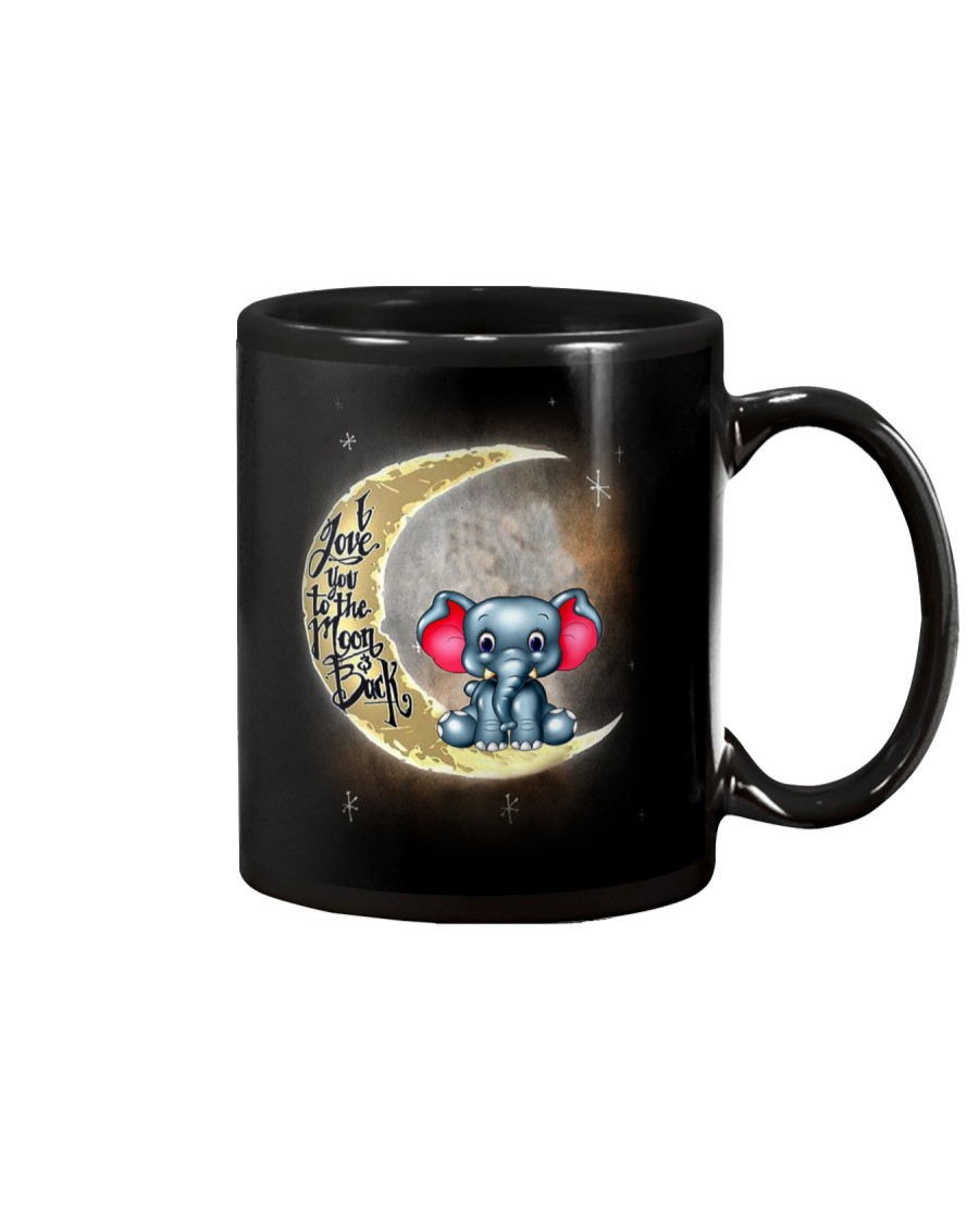 I love you to the moon and back Cute elephant Mug