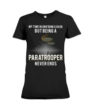 being a Paratrooper never ends Premium Fit Ladies Tee thumbnail
