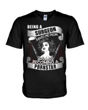 surgeon - pornstar V-Neck T-Shirt thumbnail