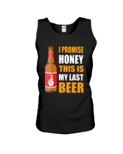 I promise honey this is my last beer Unisex Tank thumbnail