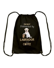 Labrador and Coffee Drawstring Bag tile