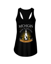Michigan beer is calling and I must go Ladies Flowy Tank thumbnail