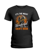 IT'S THE MOST WONDERFUL TIME FOR A CRAFT BEER Ladies T-Shirt thumbnail
