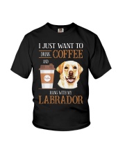 Labrador and Coffee Youth T-Shirt tile