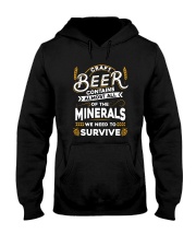 CRAFT BEER CONTAINS ALMOST ALL OF THE MINERALS Hooded Sweatshirt thumbnail