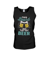 Thi beard needs beer Unisex Tank tile