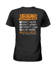 5 KEYS TO HAPPINESS Ladies T-Shirt tile