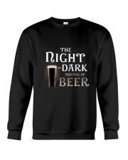 The night is dark and full of beer Crewneck Sweatshirt tile