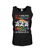 RAINBOW UNICORN Unisex Tank tile