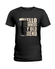 HELLO DARKNESS MY OLD FRIEND Ladies T-Shirt tile