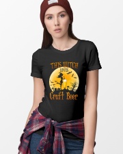 THIS WITCH LOVES CRAFT BEER Ladies T-Shirt lifestyle-women-crewneck-front-9