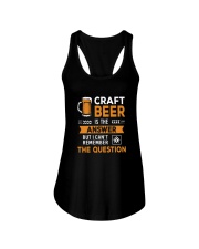 CRAFT BEER IS THE ANSWER Ladies Flowy Tank tile