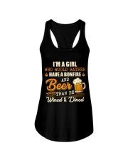 Bonfire and Beer Ladies Flowy Tank thumbnail
