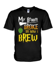 My broom broke so now i brew V-Neck T-Shirt thumbnail