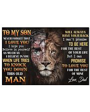 To My Son 17x11 Poster front