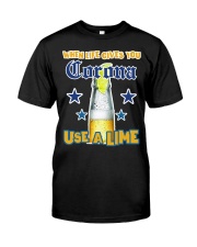 When LIFE gives you CORONA use a LIME Premium Fit Mens Tee thumbnail